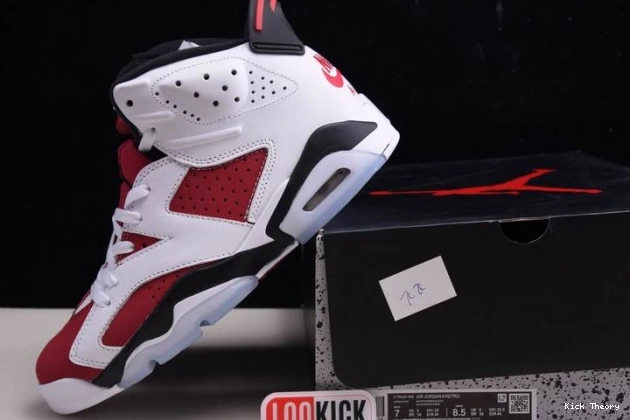 Kick Theory RETRO 6 CT8529-106 2021 AIR JORDAN 'CARMINE' 0809